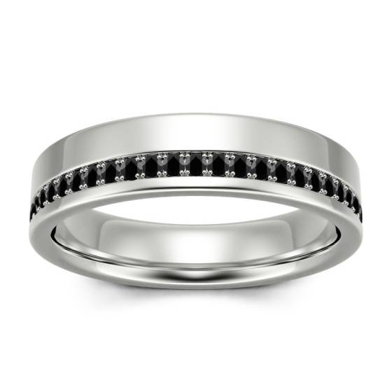 Mens Black Diamond Ring