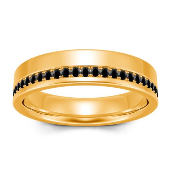 Mens Black Diamond Ring