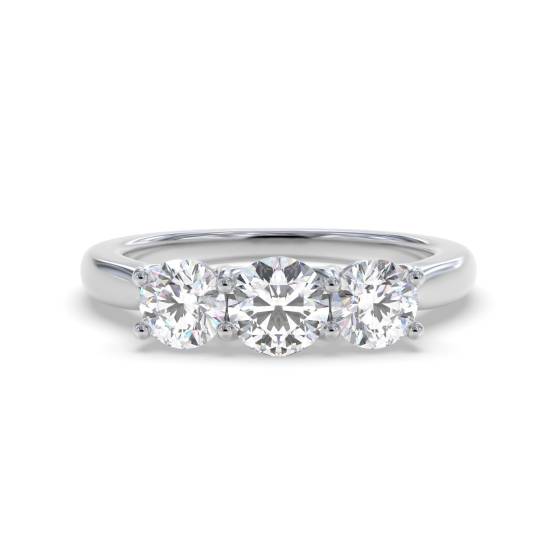 SDMT03414 Traditional Round Diamond Trilogy Ring