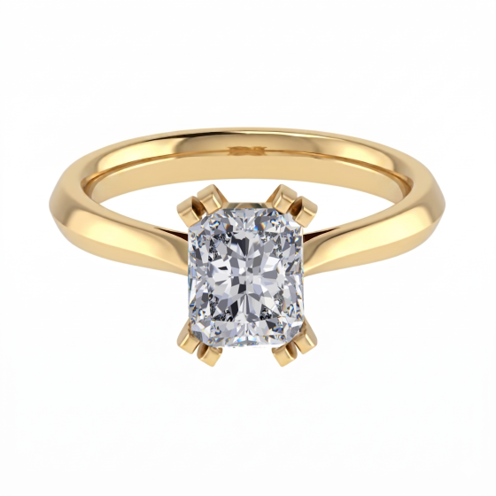 2.01ct VS1/E Radiant Cut Lab Grown Diamond Solitaire Ring