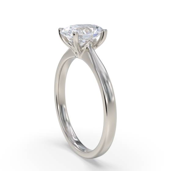 Oval Diamond Engagement Ring