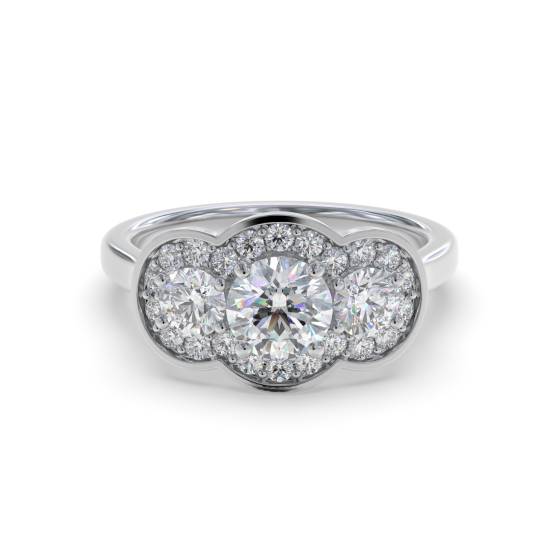 Round Diamond Designer Ring