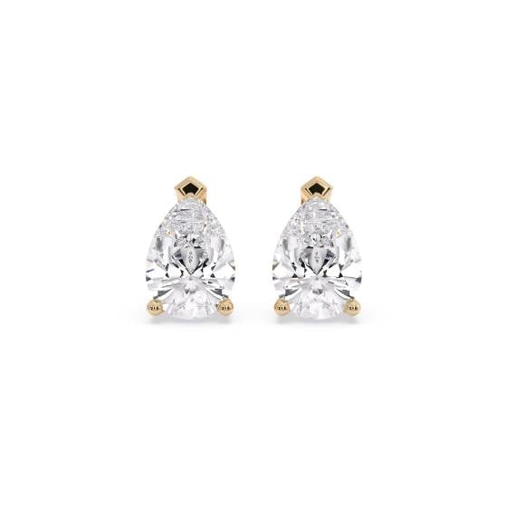 Classic Pear Diamond Stud Earrings