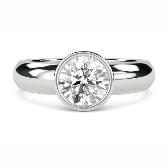 0.66ct IF/G Round Cut Natural Diamond Solitaire Ring