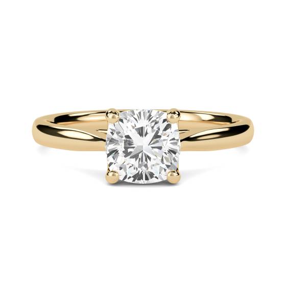 1.50ct VS1/E Cushion cut Lab Grown Diamond Solitaire Ring