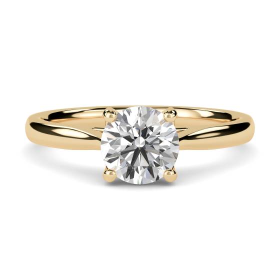 1.00ct VS2/E Round Cut Lab Grown Diamond Solitaire Ring