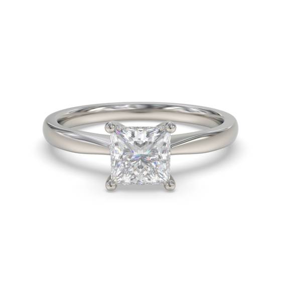 3.02ct VS2/E Princess cut Lab Grown Diamond Solitaire Ring