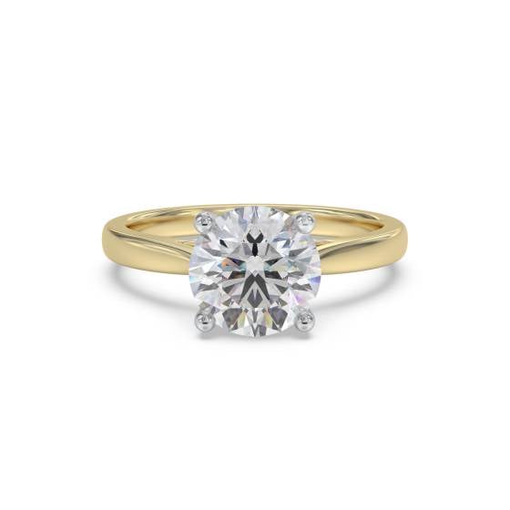 0.71ct SI2/I Round cut Natural Diamond Solitaire Ring