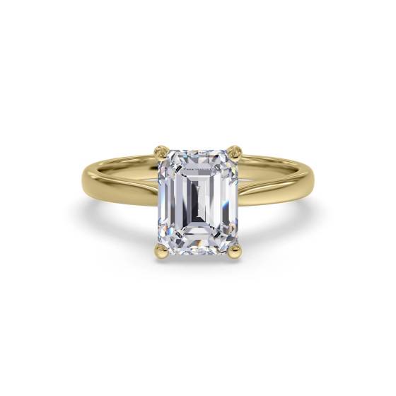 1.01ct VS1/D Emerald Cut Lab Grown Diamond Solitaire Ring