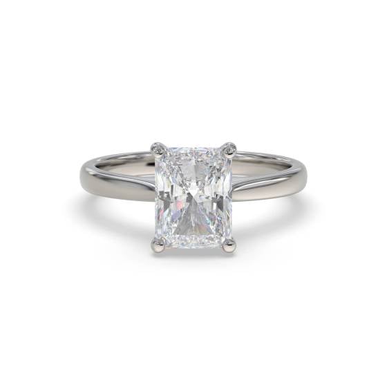 Elegant Radiant Diamond Engagement Ring