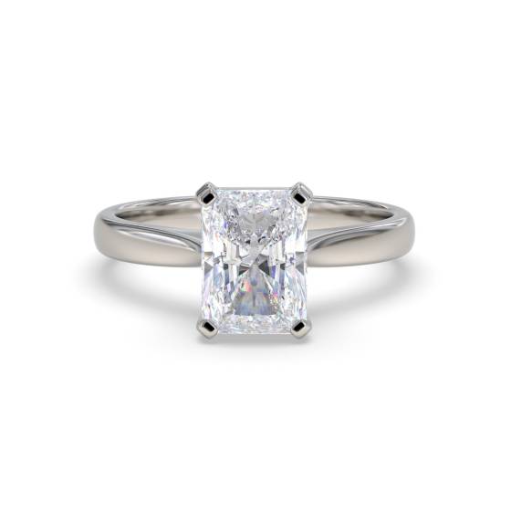 1.50ct VS1/D Radiant Cut Labgrown Diamond Solitaire Ring