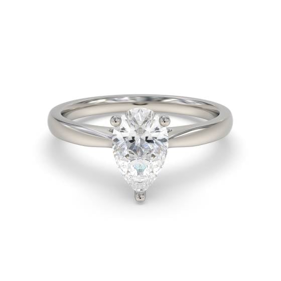 Classic Pear Diamond Engagement Ring