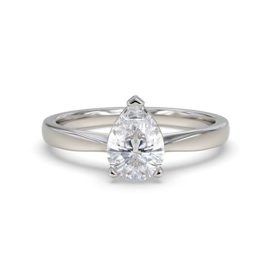 Classic Pear Diamond Engagement Ring