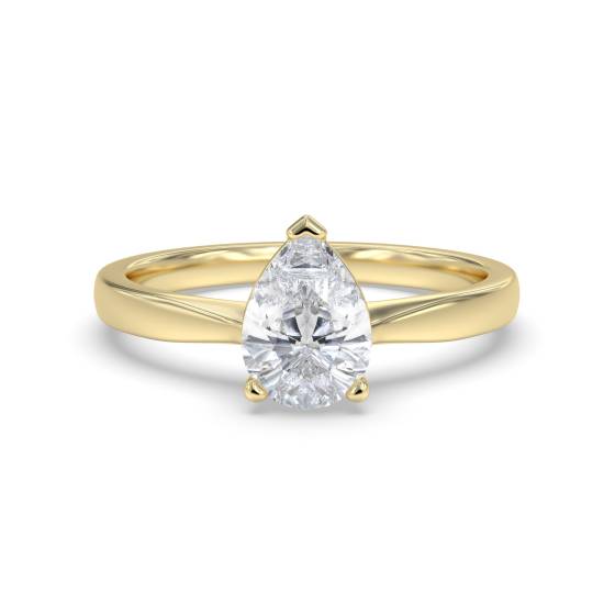 Classic Pear Diamond Engagement Ring