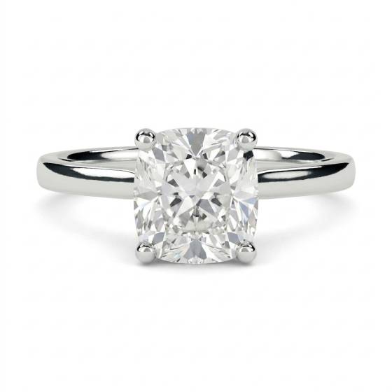 1.20ct VS1/E Elongated Cushion Cut Lab Grown Diamond Soltaire Ring