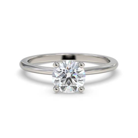 2.28ct VVS2/E Round Cut Lab Grown Solitaire Ring