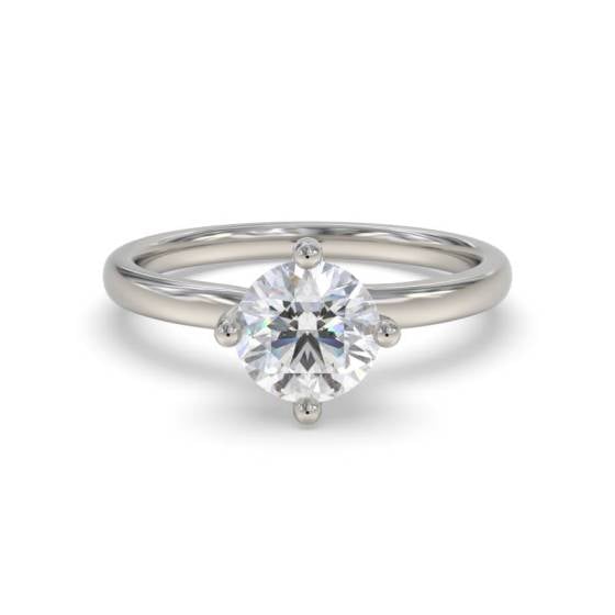 1.01ct SI2/G Round Cut Natural Diamond Solitaire Ring