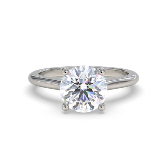 1.53ct I1/E Round Cut Natural Diamond Solitaire Ring