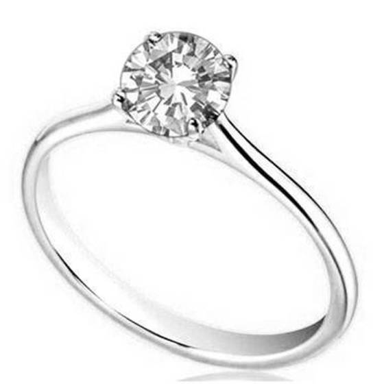 0.40ct SI2/G Round Natural Diamond Engagement Ring