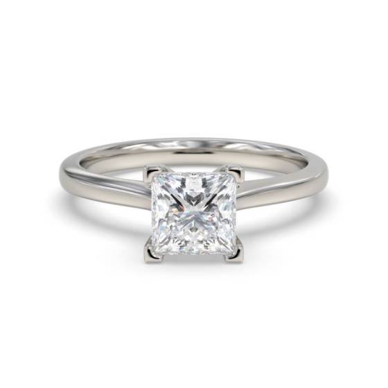 0.40ct VVS1/G Princess Cut Natural Diamond Solitaire Ring