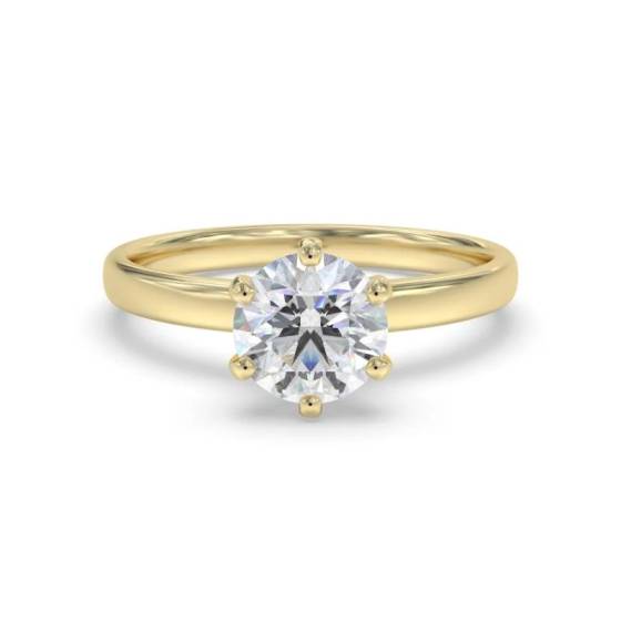 1.72ct I1/G Round Cut Natural Diamond Solitaire Ring