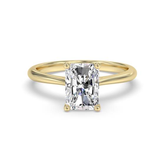 1.32ct VVS2/E Radiant Cut Labgrown Diamond Solitaire Ring