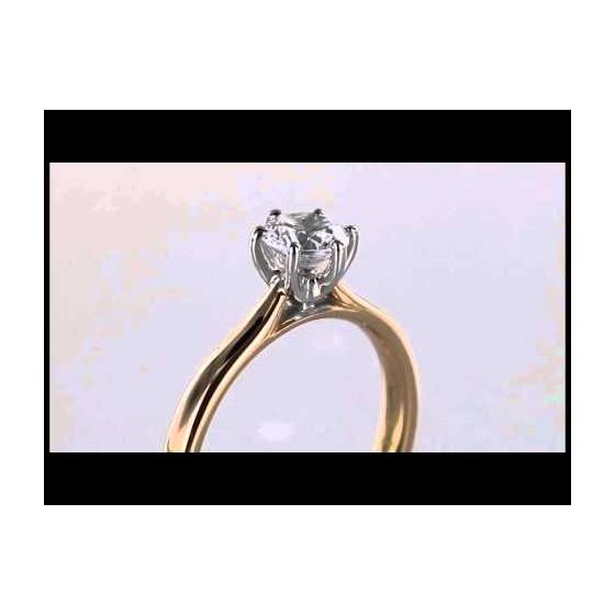 2.05ct VVS2/E Lab Grown Round Diamond Solitaire Ring in 9k White Gold