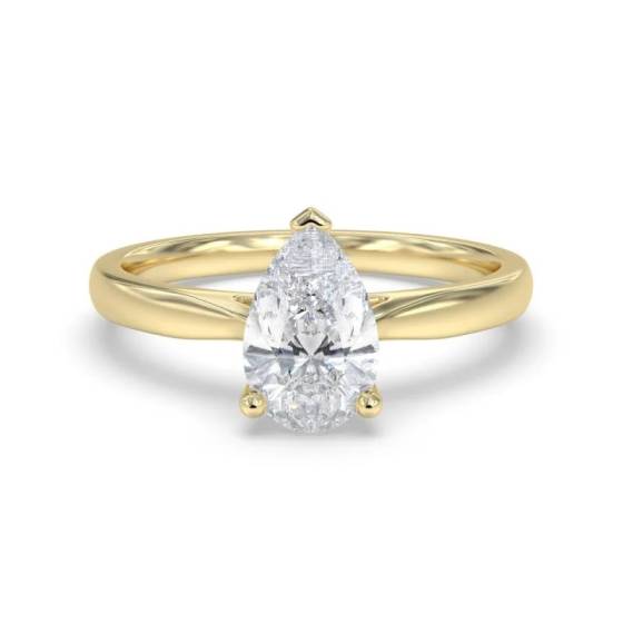2.03ct VVS2/E Pear Cut Labgrown Solitaire Ring