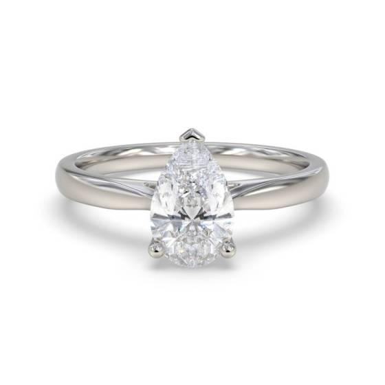 2.06ct VVS2/E Pear Cut Labgrown Solitaire Ring