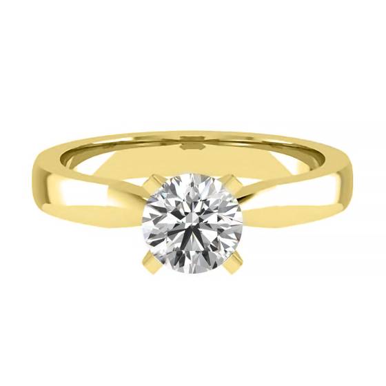 2.10ct VVS1/E Round Cut Lab Grown Diamond Solitaire Ring