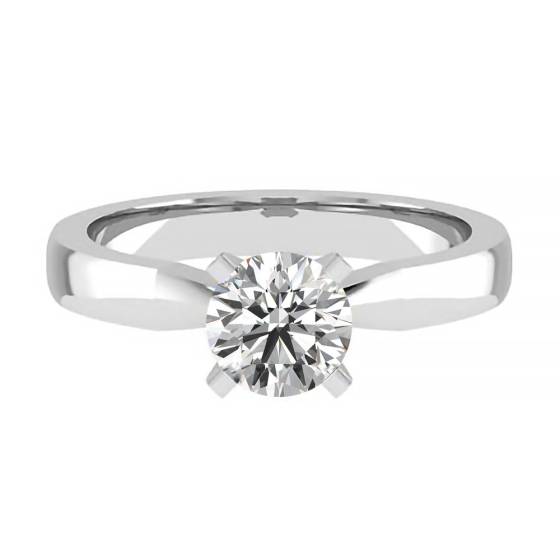 1.31ct VVS2/D Lab Grown Round Diamond Solitaire Ring in Platinum