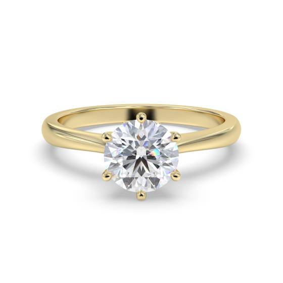 2.10ct VS1/D Round cut Lab Grown Diamond Solitaire Ring