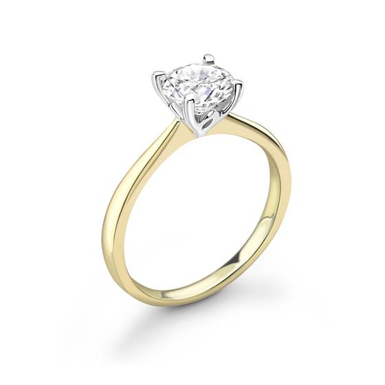 3.00ct I1/D Round Natural Diamond Solitaire Ring