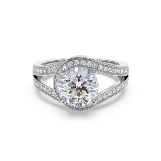 Round Diamond Designer Ring