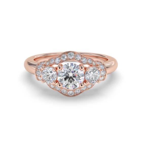 Modern Round Diamond Designer Ring