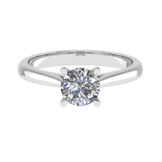 1.60ct VVS2/E Round Cut Lab Grown Diamond Solitaire Ring