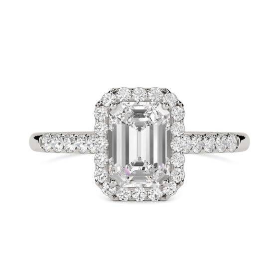 1.30ct SI1/G Marquise Cut Natural Diamond Shoulder Set Diamond Ring