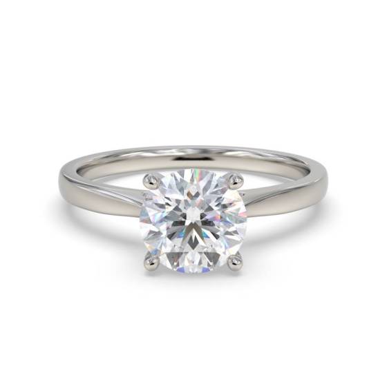 2.09ct VVS2/E Round Cut Labgrown Solitaire Ring