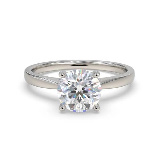1.52ct VVS2/D Round Cut Labgrown Solitaire Ring