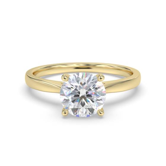 1.55ct VVS2/F Round cut Lab Grown Diamond Solitaire Ring