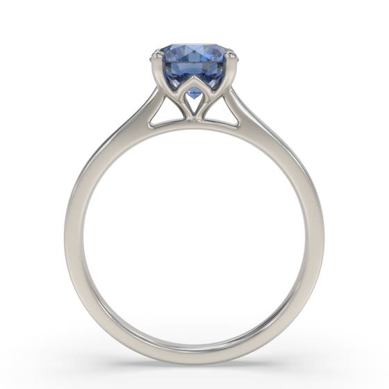 Classic Round Blue Sapphire Solitaire Ring