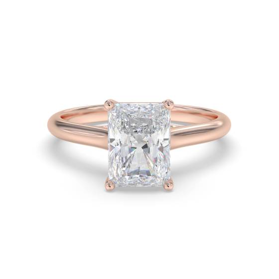 Elegant Radiant Diamond Engagement Ring