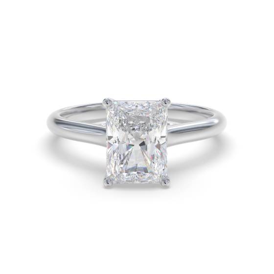 Elegant Radiant Diamond Engagement Ring