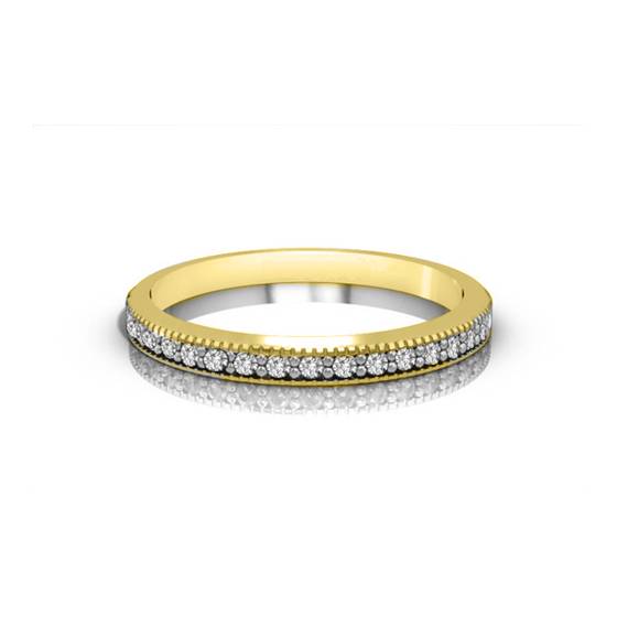 Classic Round Diamond Half Eternity Ring