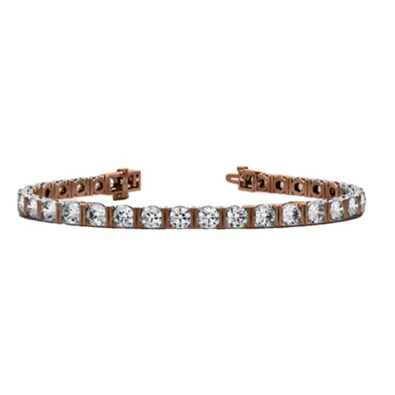 Unique Round Diamond Tennis Bracelet