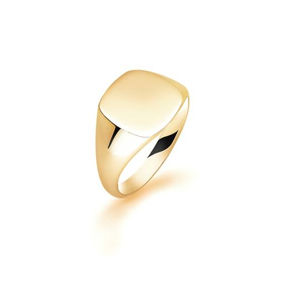 Cushion Shaped Signet Ring