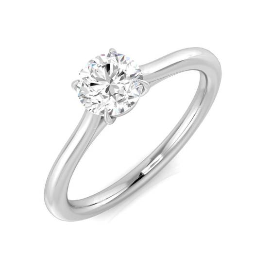 0.60ct I1/G Round Cut Natural Diamond Solitaire Ring
