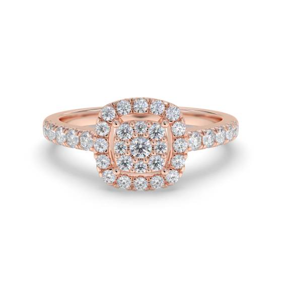 0.35ct Round Diamond Set Cluster Ring