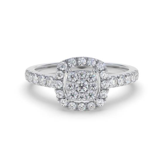 0.35ct Round Diamond Set Cluster Ring