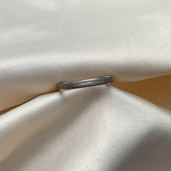 Patterned Plain Wedding Ring